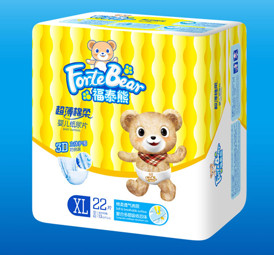 福泰熊超薄棉柔嬰兒紙尿片XL碼小片