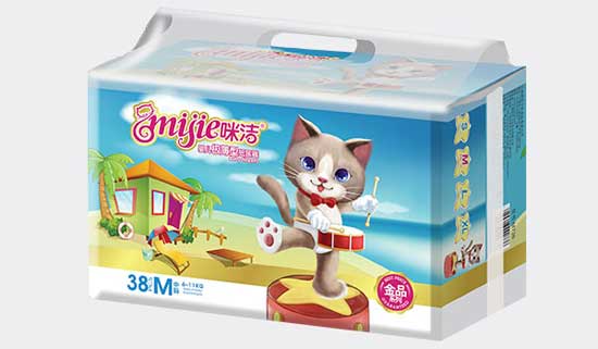 咪潔嬰兒極薄型紙尿褲38片M中碼