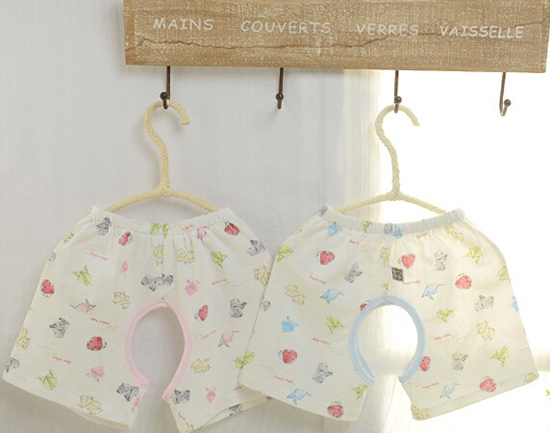 安米小熊純棉提花開檔短褲A2011