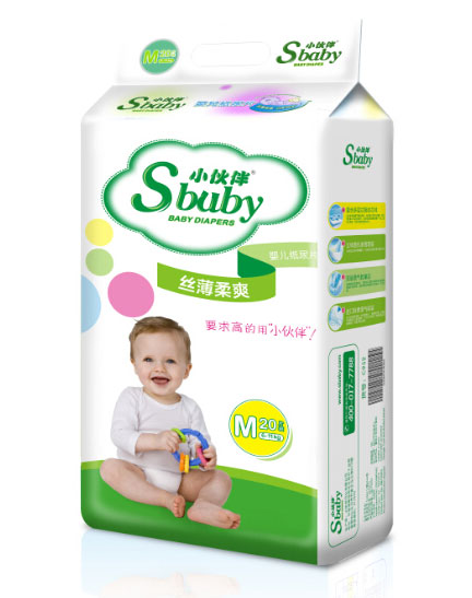 小伙伴絲薄柔爽嬰兒紙尿片M