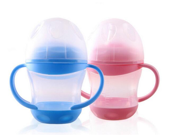 愛嬰寶母嬰用品 嬰幼兒軟嘴水杯 兒童鴨嘴式學飲杯160ml