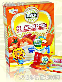 善食多紅色蔬菜營養(yǎng)米粉