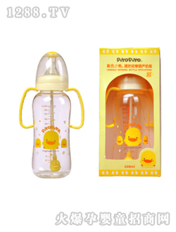 握把自動(dòng)吸管葫蘆奶瓶300CC