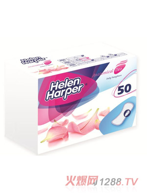 HelenHarper紡錘狀清香型衛(wèi)生護(hù)墊50片