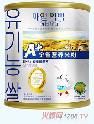 每日益百米粉DHA+益生菌配方桶裝