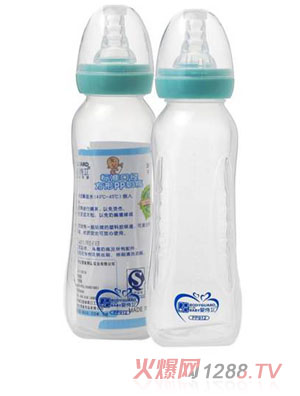 嬰侍衛(wèi)標(biāo)準(zhǔn)口徑方形PP奶瓶300ml