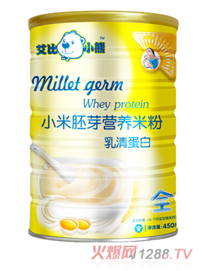 艾比小熊乳清蛋白小米胚芽米粉全段聽裝