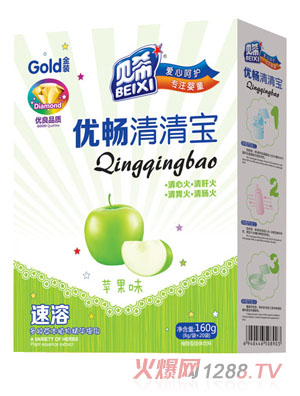 貝希優(yōu)暢(蘋果味)速溶清清寶盒裝