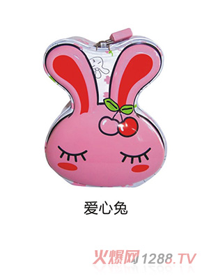 50克水果味軟糖（愛心兔儲錢罐）