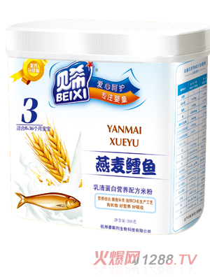 貝希乳清蛋白營(yíng)養(yǎng)米粉桶裝-燕麥鱈魚配方
