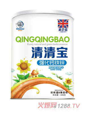 英貝臣強化鈣鐵鋅清清寶380g