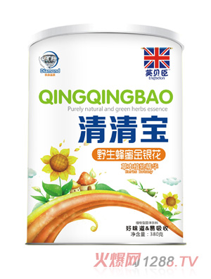 英貝臣野生蜂蜜金銀花清清寶380g