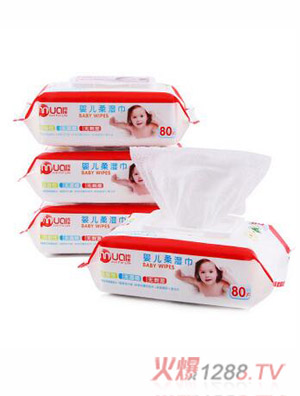 母愛帶蓋嬰幼兒80片裝柔濕巾嬰幼兒專用品質(zhì)珍珠螺紋