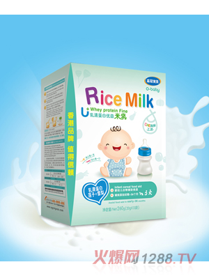 益冠寶貝嬰幼兒乳清蛋白優(yōu)益米乳蓮子+雪梨盒裝260克