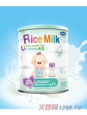 益冠寶貝嬰幼兒乳清蛋白優(yōu)益米乳山藥+蘋果328克