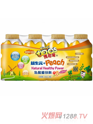 肯尼兔益生元+peach乳酸菌飲料水蜜桃味