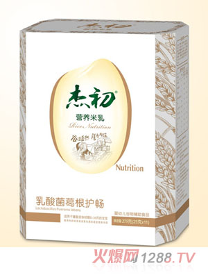 杰初乳酸菌葛根護(hù)暢營養(yǎng)米乳盒裝