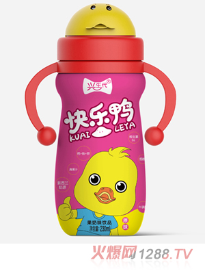 興生代快樂鴨果奶味飲品 紅色 230ml