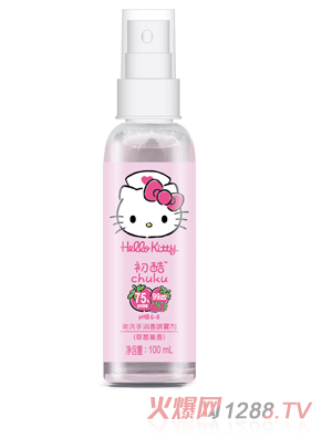 Hello Kitty初酷免洗手消毒噴霧劑（草莓果香）100ml