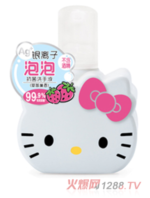 Hello Kitty初酷銀離子泡泡抗菌洗手液（草莓果香）