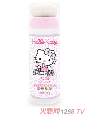 Hello Kitty初酷植物萃取舒爽玉米痱子粉