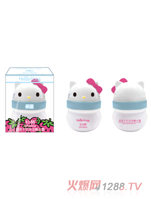 Hello Kitty初酷草莓牛奶保濕爆水霜