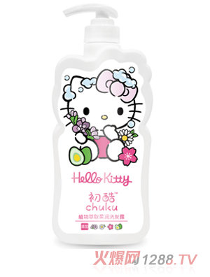 Hello Kitty初酷植物萃取柔潤洗發(fā)露 400ml