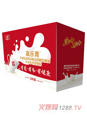 美廬高樂青牛初乳高鈣高硒無蔗糖乳酸菌中老年營養(yǎng)奶粉