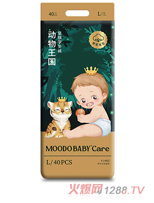 MOODO BABY®Care動物王國系列皇族學步褲尺碼齊全皇家品質放心選擇