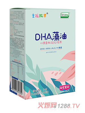 童搖故事DHA藻油葉黃素酯凝膠糖果24g