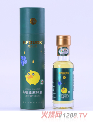 功夫小鴨亞麻籽有機核桃油物理壓榨有機油認(rèn)證100ml