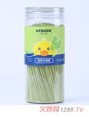 功夫小鴨菠菜火龍果南瓜果蔬纖細(xì)面兒童輔食200g