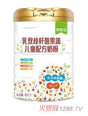 圣元海智寶諾惜爾乳雙歧桿菌果蔬兒童配方奶粉800g