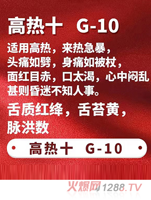 一言本草保健貼-高熱十G-10