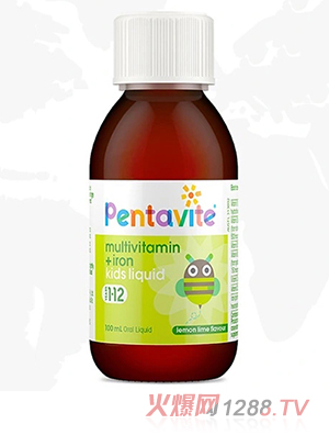 Pentavite自然唯他復(fù)合維生素+鐵兒童口服液100ml